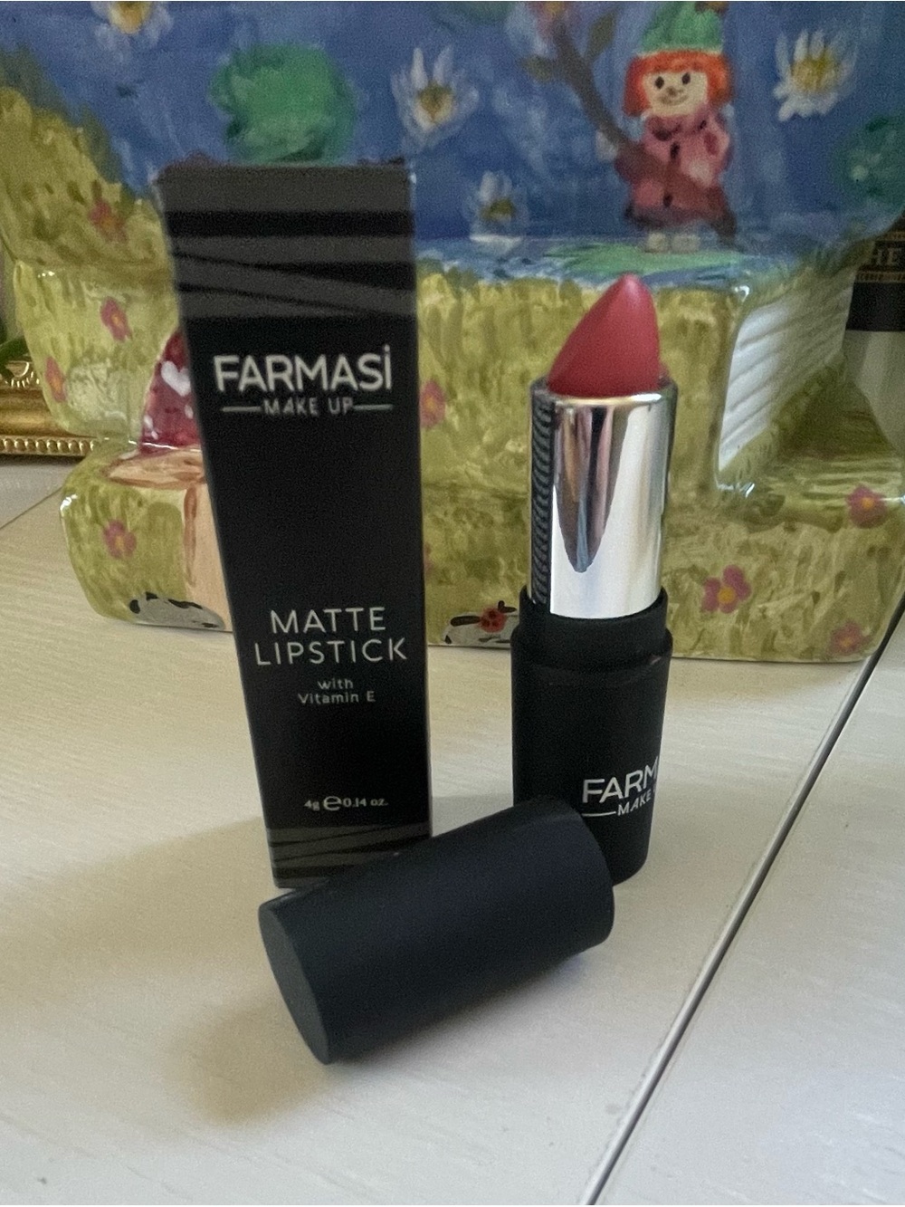 Farmasi matte pink lipstick with vitamin E ~ Glam Makeup Coquette Girl